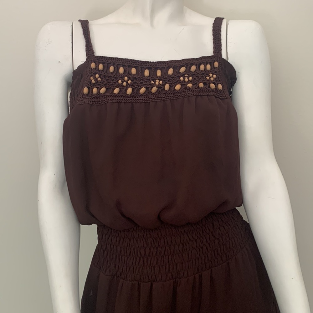 Dress Barn Women's Regular Polyester Mid-Calf Spaghetti Strapp Sleeve Dress 8 - Picture 6 of 9